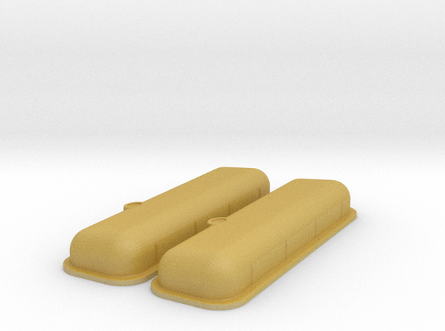 1/16 BBC Smooth Valve Covers in Tan Fine Detail Plastic
