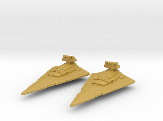 Imperial Class Star Destroyer 1/40000 x2 in Tan Fine Detail Plastic