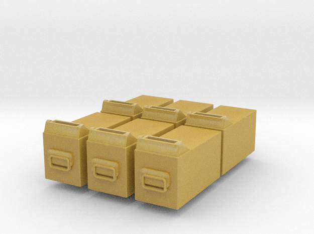 Modern M50 Ammo boxes x 6 1/20 in Tan Fine Detail Plastic