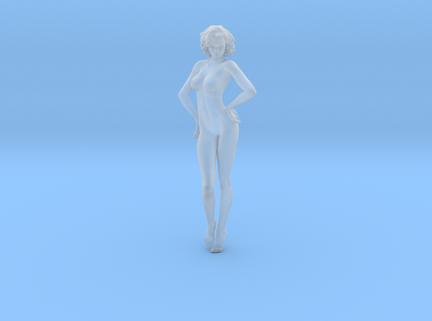 1/87 Nude Office Lady 001 in Clear Ultra Fine Detail Plastic
