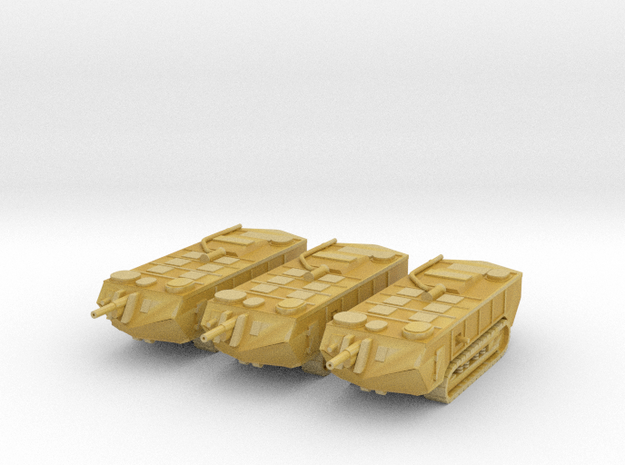 1/200 Saint-Chamond tanks (3) in Tan Fine Detail Plastic