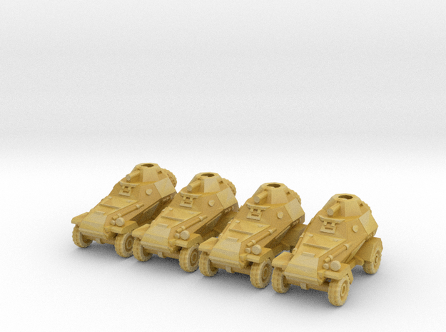 6mm BA-64 armored cars (4) in Tan Fine Detail Plastic