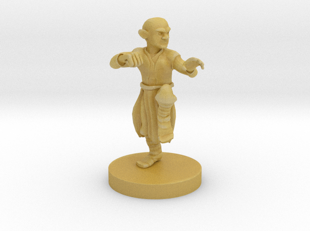 Gnome Monk in Tan Fine Detail Plastic