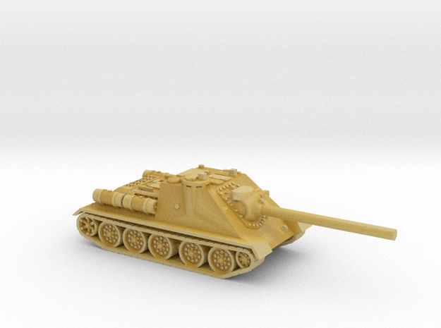 SU-85 tank (Russia) 1/144 in Tan Fine Detail Plastic