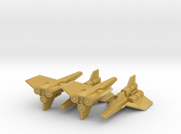 Viper Mk I Wing (Battlestar Galactica), 1/270 in Tan Fine Detail Plastic