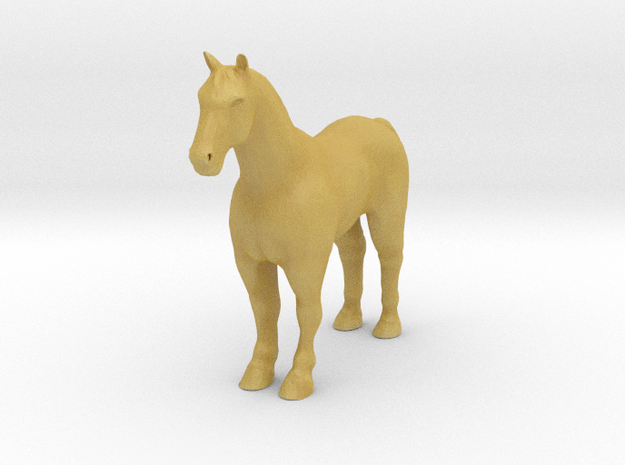 S Scale Horse in Tan Fine Detail Plastic