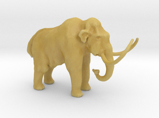 N Scale Woolly Mammoth in Tan Fine Detail Plastic