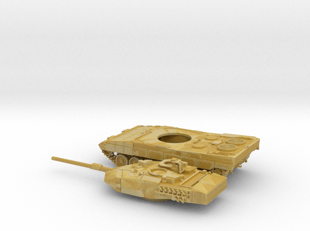 Leopard-2E-Z-2-piezas-proto-01 in Tan Fine Detail Plastic