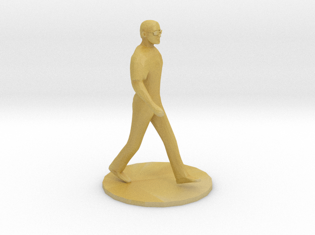 HO Scale Man Walking in Tan Fine Detail Plastic