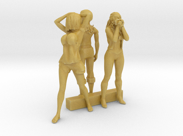 O Scale Standing Women 8 in Tan Fine Detail Plastic