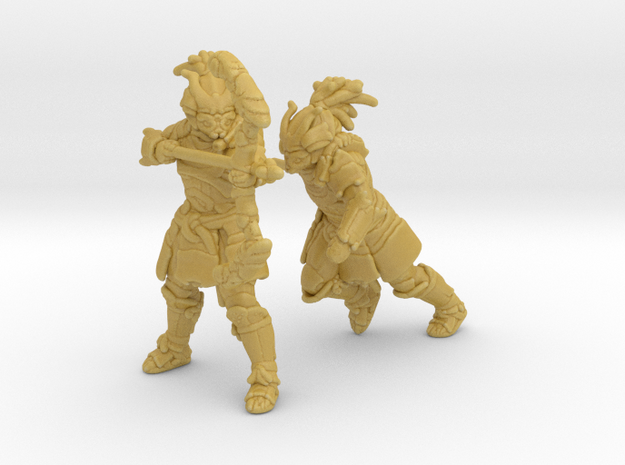 Samurai Predators 20mm H0 scale miniature models in Tan Fine Detail Plastic