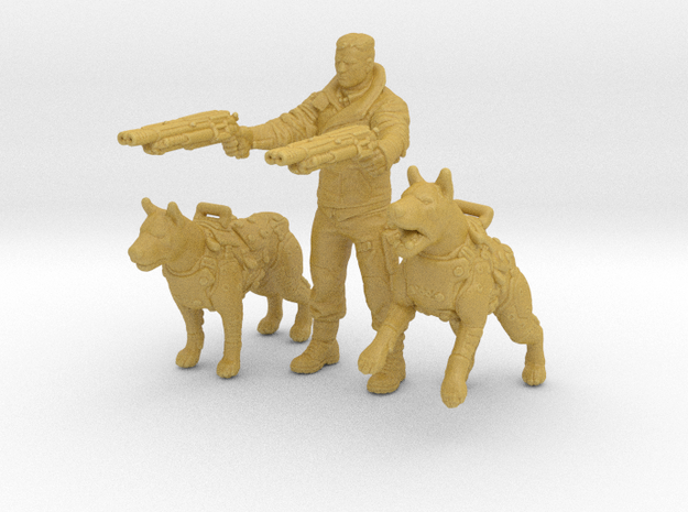 Wolfenstein BJ Kampfhund set 1/72 miniature models in Tan Fine Detail Plastic