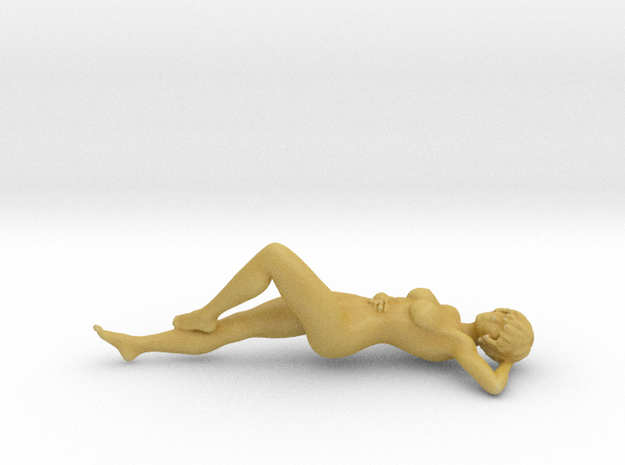 1/48 Relaxing Lady at Beach in Tan Fine Detail Plastic