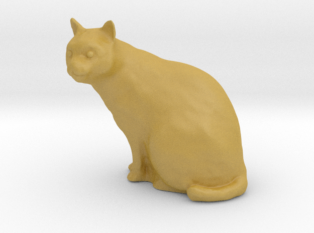 1/18 Sitting Cat in Tan Fine Detail Plastic
