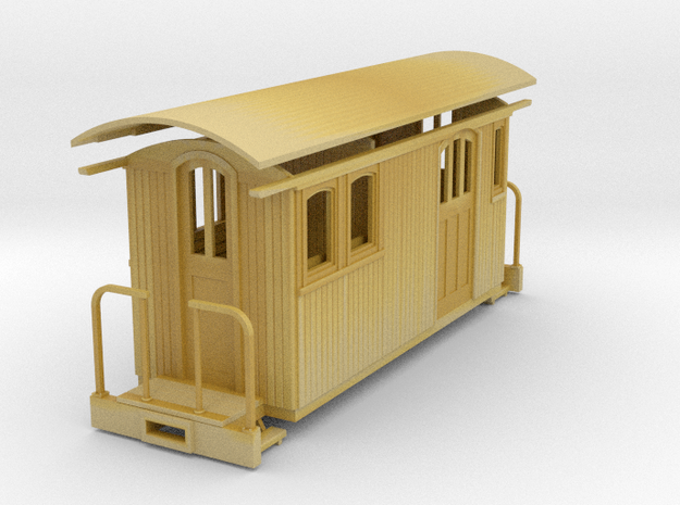Sn2 Short round roof combine in Tan Fine Detail Plastic