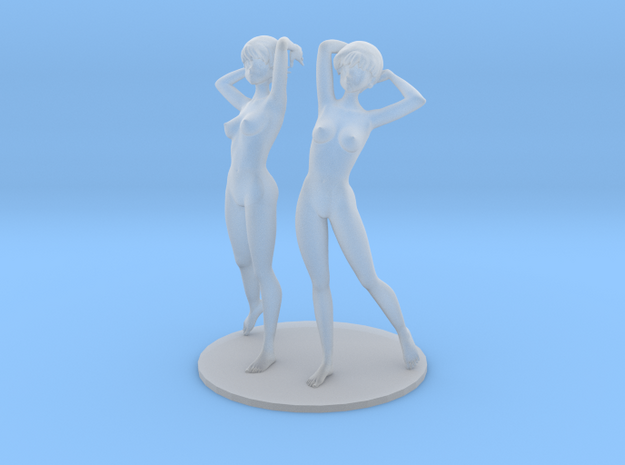1/64 Nude Promotional Model Twins [18+] in Clear Ultra Fine Detail Plastic