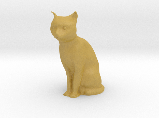 1/32 Sitting Cat in Tan Fine Detail Plastic