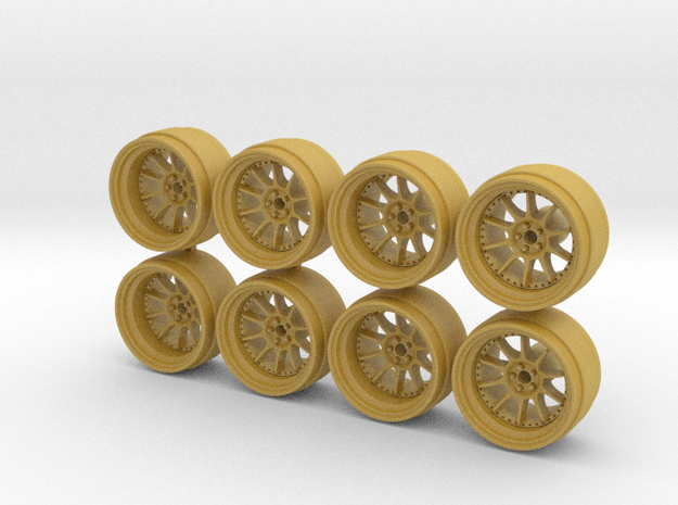 SSR SP3 9-0 Hot Wheels Rims in Tan Fine Detail Plastic