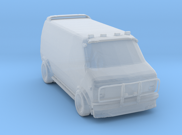 A-team style van ver 3 in Clear Ultra Fine Detail Plastic