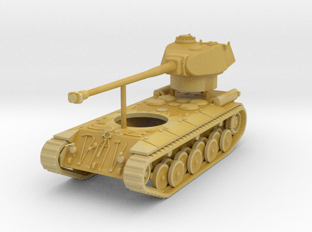 FCM 50T French Heavy Tank Scale: 1:100 in Tan Fine Detail Plastic