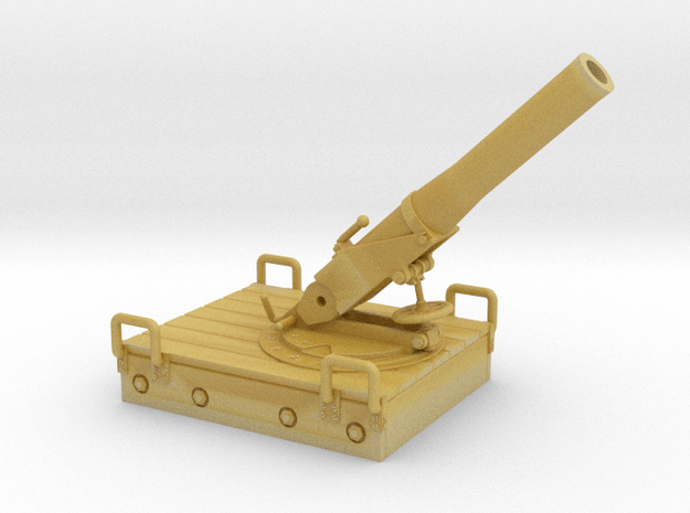 1/56th scale 18M 14cm mortar without base in Tan Fine Detail Plastic
