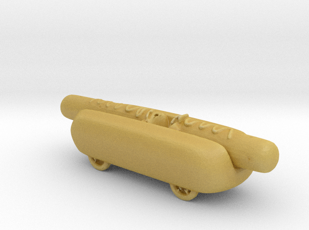 D&D Hotdog Mobile 1:160 scale in Tan Fine Detail Plastic