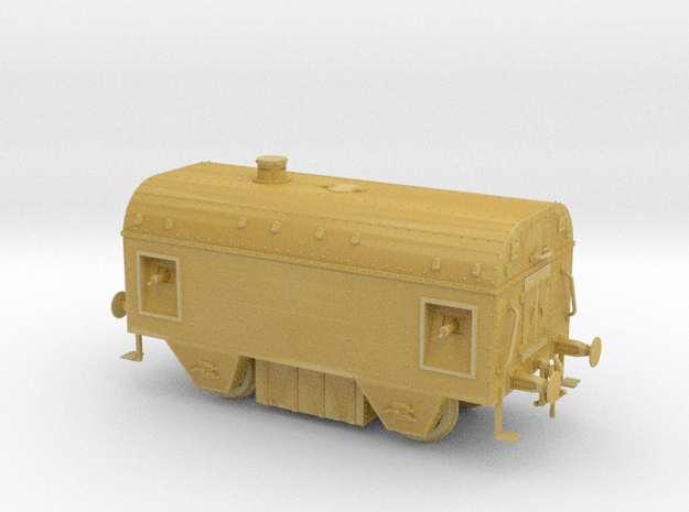 1/87th scale Armoured traincar, casemate in Tan Fine Detail Plastic