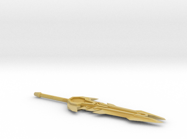 Miniature Mecha Aatrox Sword - LOL - 15cm in Tan Fine Detail Plastic