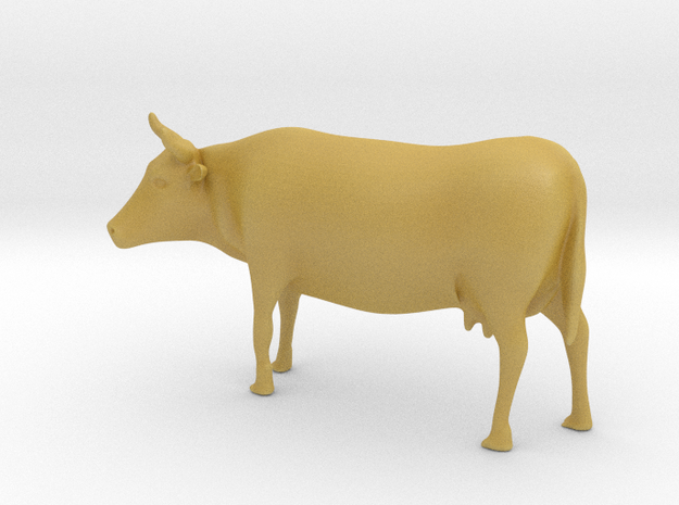Cow 01 .Scale HO (1:87) in Tan Fine Detail Plastic
