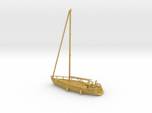 Sailboat 01.N Scale (1:160) in Tan Fine Detail Plastic
