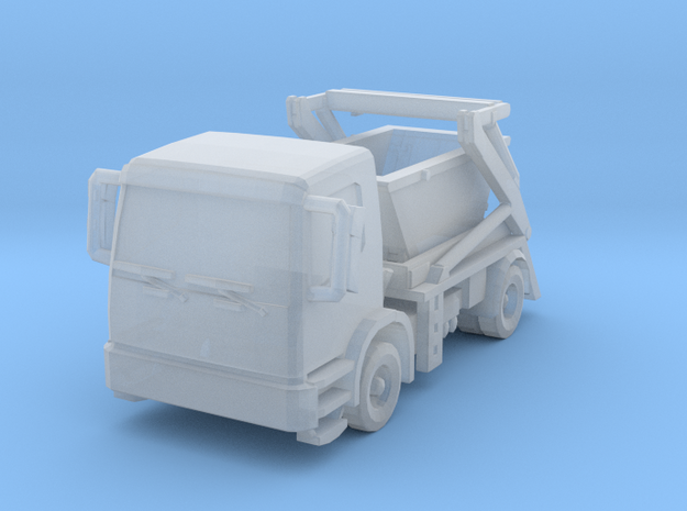 Truck & Container 01. Z Scale (1:220) in Clear Ultra Fine Detail Plastic