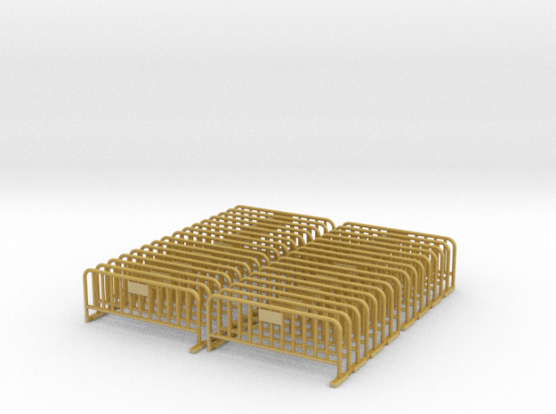 Barrier 01 (portable fence). Scale HO (1:87).  in Tan Fine Detail Plastic