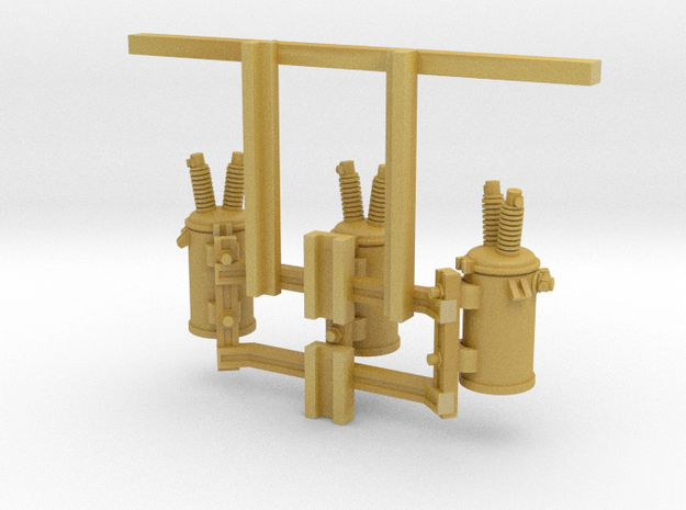 Pole Transformer 02. 1:72 Scale  in Tan Fine Detail Plastic