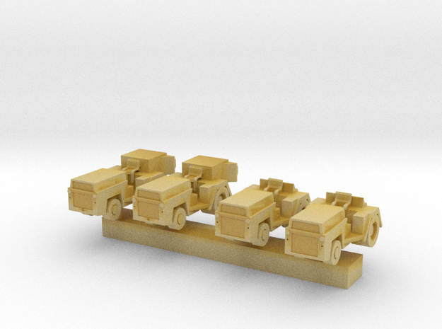 1:200 Scale MD-1 Aircraft Carrier Tow Tractors (4x in Tan Fine Detail Plastic