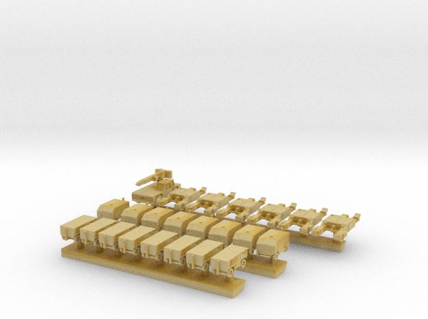 1:285 Scale US AIrcraft Carrier Hangar Equipment S in Tan Fine Detail Plastic