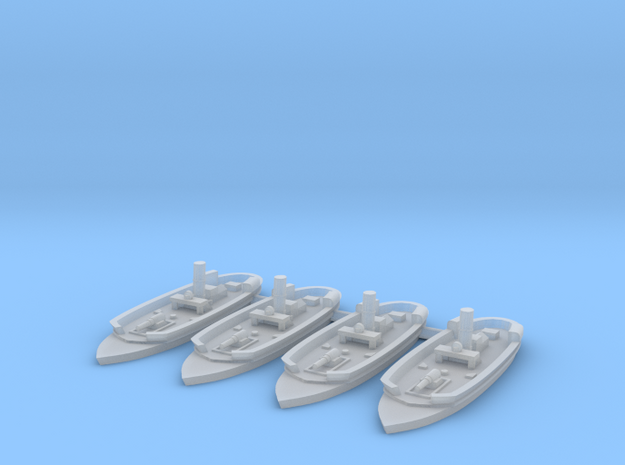 1/1250 Pilcomayo Class Gunboats in Clear Ultra Fine Detail Plastic