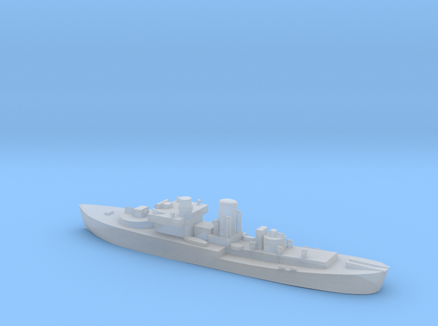 Flower Class corvette 1:1200 GBR WW2 naval in Clear Ultra Fine Detail Plastic