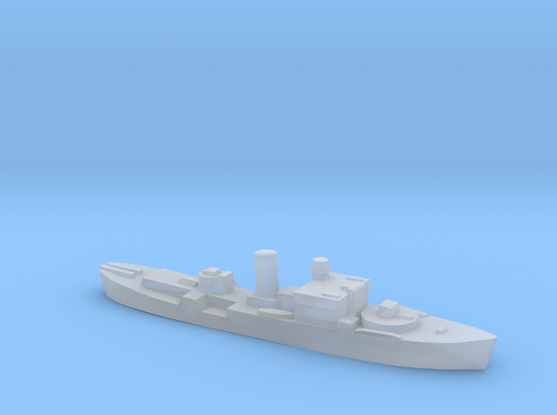 HMS Begonia corvette 1:1800 WW2 in Clear Ultra Fine Detail Plastic