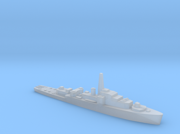 HMS Loch Shin 1:1800 WW2 frigate in Clear Ultra Fine Detail Plastic