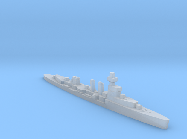 HMS Curlew 1939 1:3000 WW2 cruiser in Clear Ultra Fine Detail Plastic