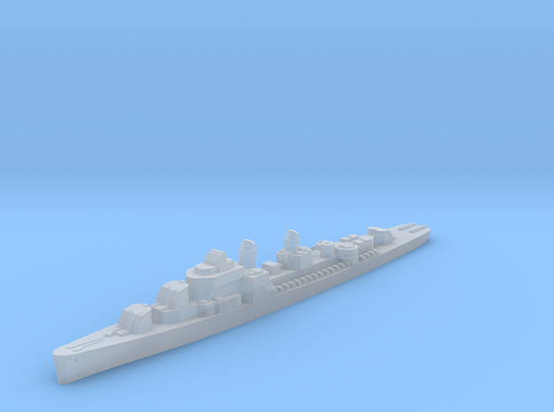USS Lindsey destroyer ml 1:3000 WW2 in Clear Ultra Fine Detail Plastic
