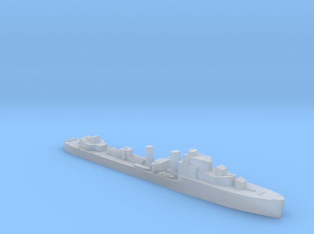 HMS Havant class destroyer 1:3000 WW2 in Clear Ultra Fine Detail Plastic
