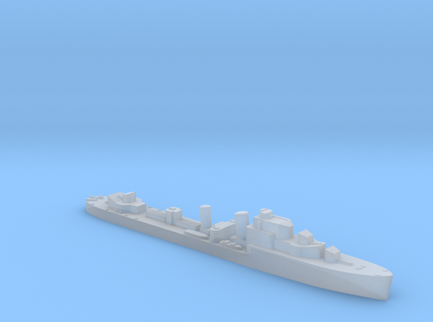 HMS Highlander destroyer 1:3000 WW2 in Clear Ultra Fine Detail Plastic