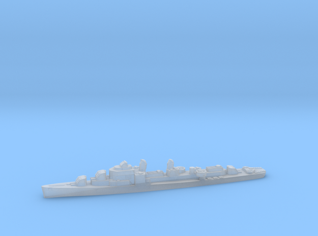 USS Massey destroyer 1:3000 WW2 in Clear Ultra Fine Detail Plastic