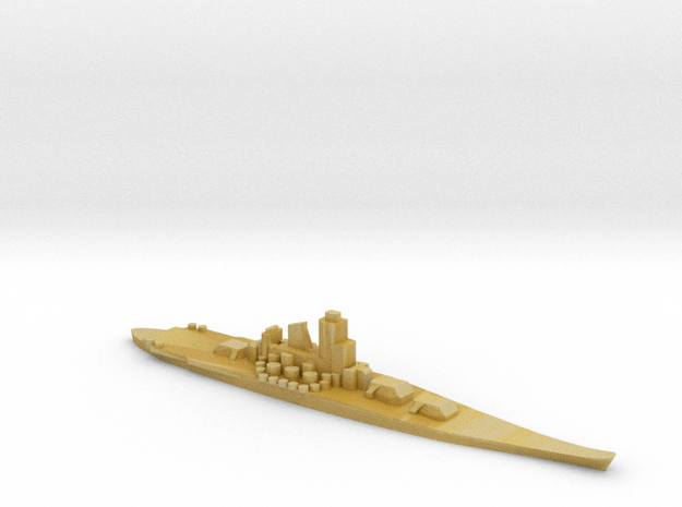 IJN Yamato battleship 1:4800 WW2 in Tan Fine Detail Plastic