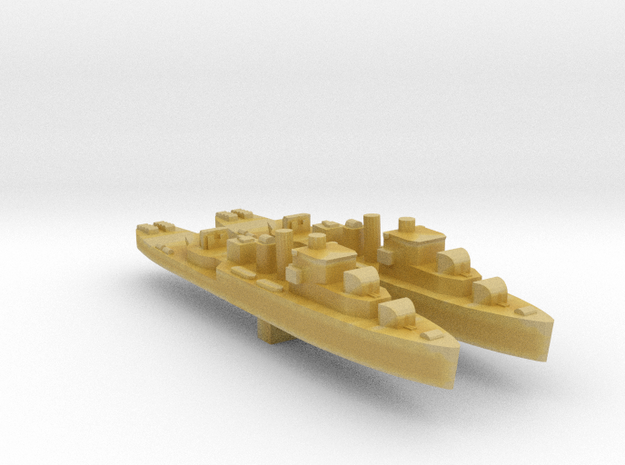 HMS Bittern and Stork sloops 1:2400 WW2 in Tan Fine Detail Plastic