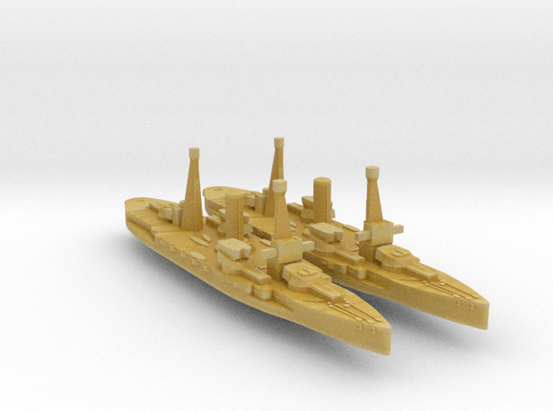 2pk Spanish España battleships 1920 1:1800 in Tan Fine Detail Plastic