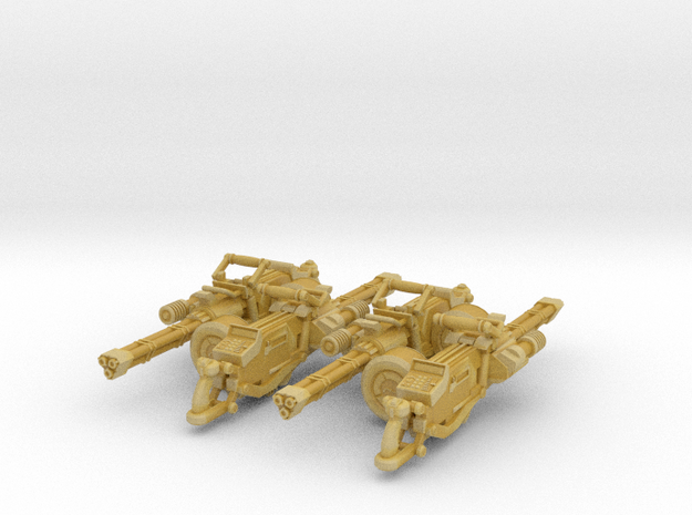 Gatline Cannon 001a Carried 4x Pack in Tan Fine Detail Plastic
