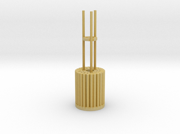 Köhlerei - Kohlenmeiler Miniaufbau  - TT 1:120 in Tan Fine Detail Plastic