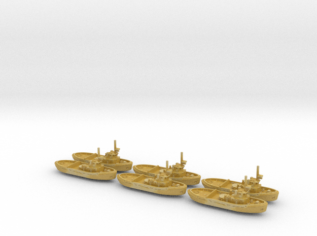 051D Project 498 Tug 1/1250 Set of 6 in Tan Fine Detail Plastic